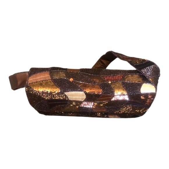 K.C. Malhan Marilyn Purse Beaded Sequined Evening Shoulder Bag Magnetic Clasp - Picture 2 of 16